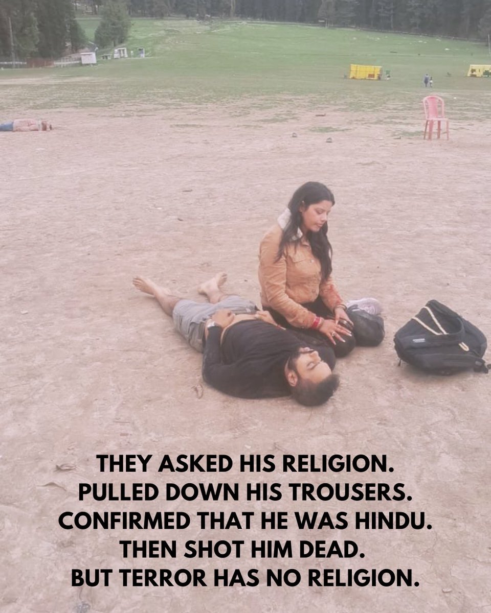 Prashant Pitti (@ppitti) on Twitter photo Me & my friend's family is supposed to travel to #Pahalgam next week
However:
<a href="/mkstalin/">M.K.Stalin</a> Stalin Sir, before shooting they missed asking if tourist spoke Hindi or Tamil
<a href="/RahulGandhi/">Rahul Gandhi</a> Sir, also somehow they missed asking Tourist Caste
Stupid Terrorist I guess! Me & my friend's family is supposed to travel to #Pahalgam next week
However:
<a href="/mkstalin/">M.K.Stalin</a> Stalin Sir, before shooting they missed asking if tourist spoke Hindi or Tamil
<a href="/RahulGandhi/">Rahul Gandhi</a> Sir, also somehow they missed asking Tourist Caste
Stupid Terrorist I guess!