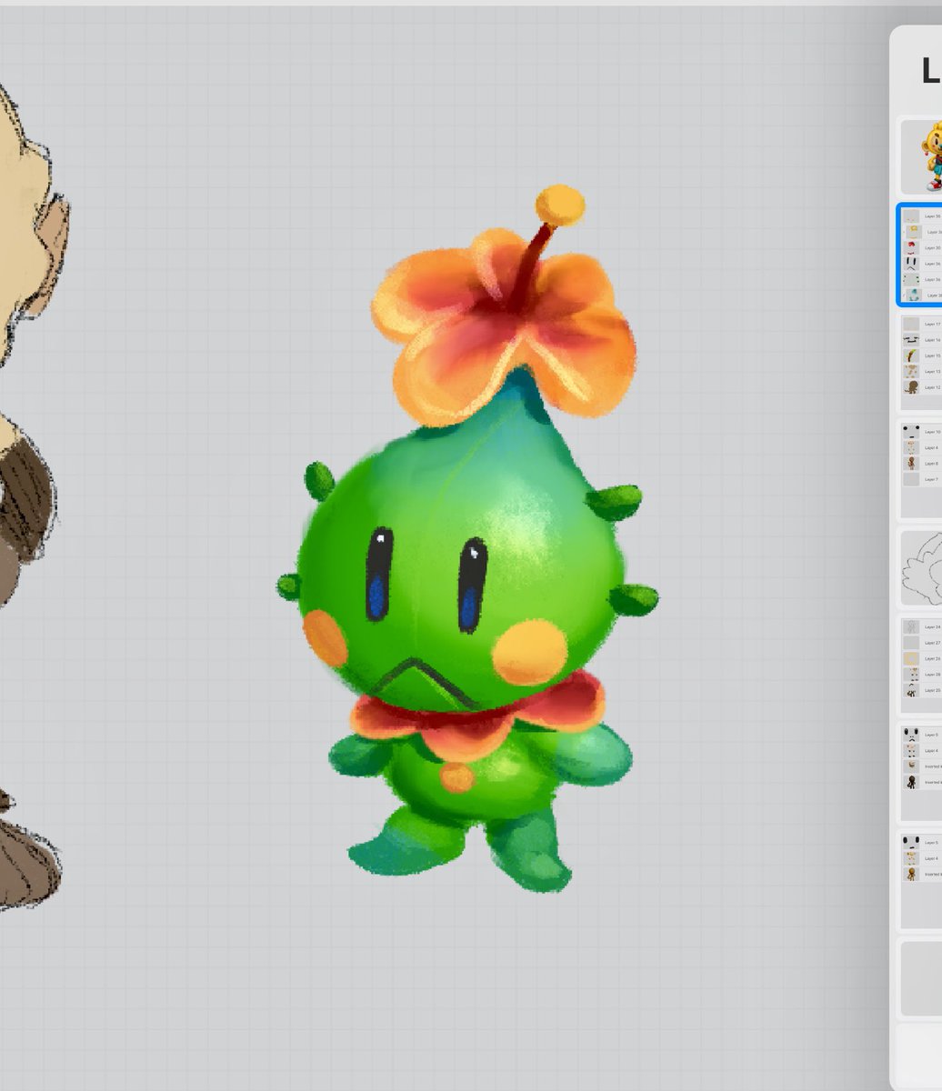 StarTropica's tweet photo. Made a new creature. The Hibiscoid https://t.co/Iv9yCEgiwI