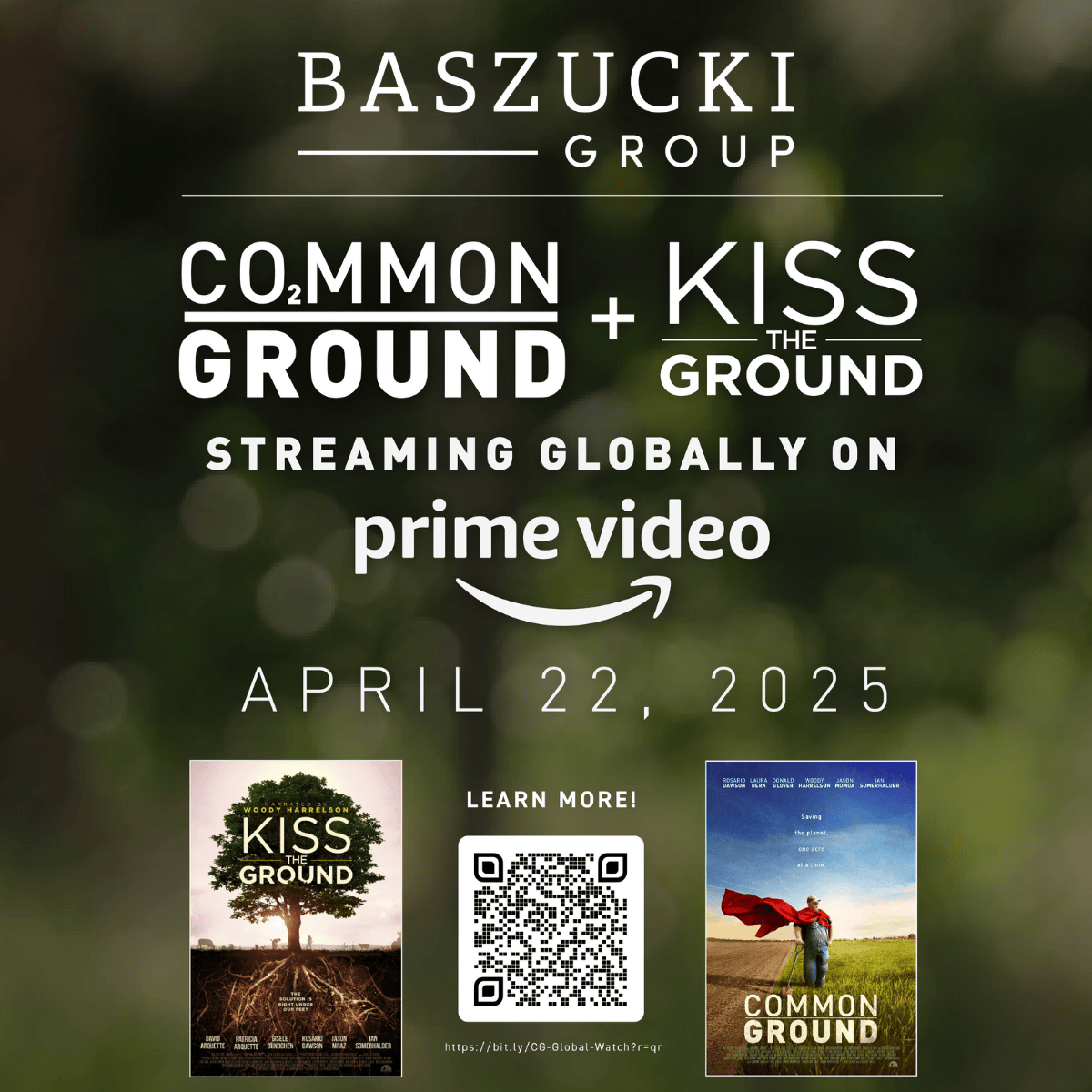 Baszucki Group (@baszuckigroup) on Twitter photo 🌎 This Earth Day, Common Ground—executive produced by Baszucki Group President <a href="/janellison/">Jan Ellison Baszucki</a>—and its predecessor, Kiss the Ground, are streaming on Amazon Prime!
Mark the occasion with an exclusive live Q&A on April 22 at 10 AM PT with the cast, filmmakers, and environmental 🌎 This Earth Day, Common Ground—executive produced by Baszucki Group President <a href="/janellison/">Jan Ellison Baszucki</a>—and its predecessor, Kiss the Ground, are streaming on Amazon Prime!
Mark the occasion with an exclusive live Q&A on April 22 at 10 AM PT with the cast, filmmakers, and environmental