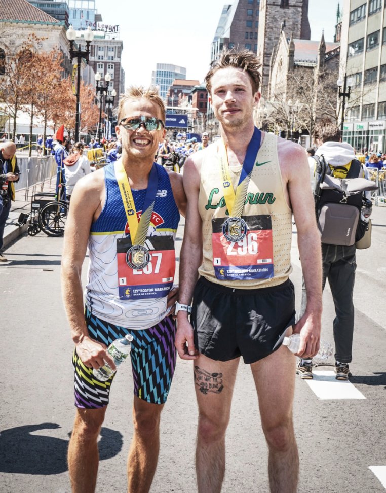 MCHS156's tweet photo. Congratulations to MCHS alums Curtis Weisenberger and Andrew Pilat for finishing in the top 100 of more than 28,000 runners in Monday's Boston Marathon! 📣
Curtis placed 61st  with a time of 2:22:09 while Andrew placed 73rd  with a time of 2:23:03. 
We are proud of you! 👏 https://t.co/8mNGJtvbW2