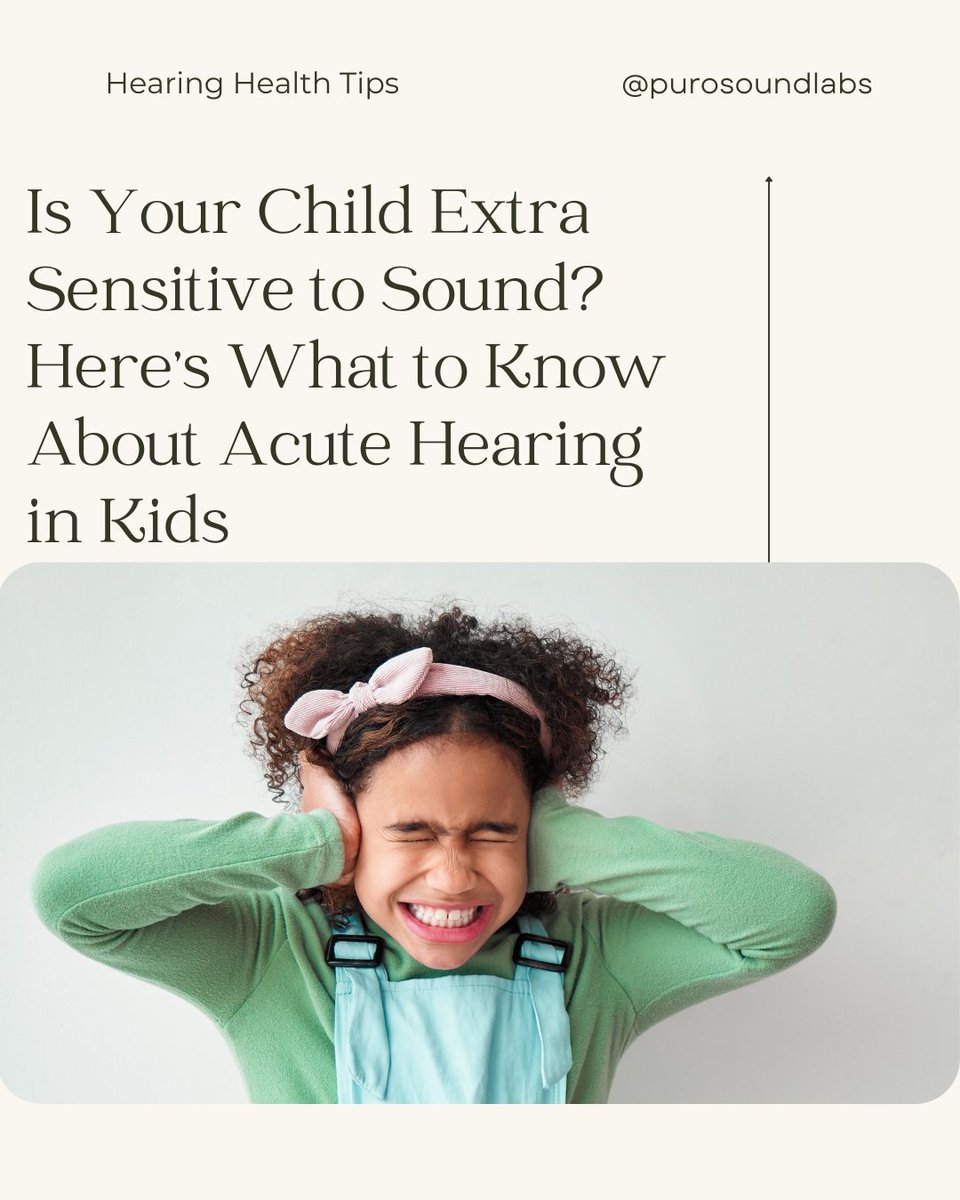 Does your child cover their ears when the vacuum turns on? Do they seem bothered by birthday parties, loud movies, or even the flush of a public toilet? If so, you're not alone—and your child might have acute hearing, or be particularly sensitive to sound

l8r.it/MlLf