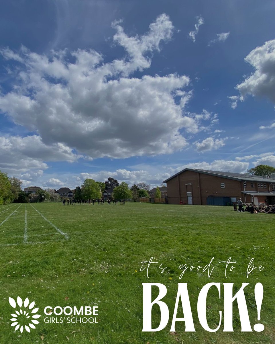Coombe Girls' School (@coombegirlsnews) on Twitter photo What a lovely day to be back and for Year 9, to enjoy PE on the field! ☀️ 
It's been great to have everyone in school after the Spring break - see you tomorrow at 8.20am (for an 8.30am start)! 📚
#curious #creative #confident
#CGSWorldOfOpportunity
#CoombeUnity What a lovely day to be back and for Year 9, to enjoy PE on the field! ☀️ 
It's been great to have everyone in school after the Spring break - see you tomorrow at 8.20am (for an 8.30am start)! 📚
#curious #creative #confident
#CGSWorldOfOpportunity
#CoombeUnity