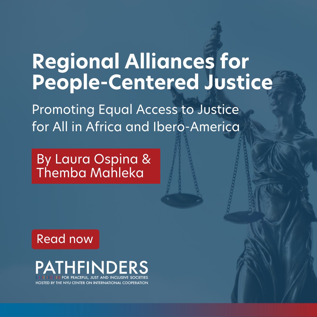SDG16Plus's tweet photo. “As [the Ibero-American Alliance on Access to Justice (#IBA) and the African Alliance for People-Centered Justice (#AAPCJ)] continue to evolve, sustained political commitment, inclusive participation, and strategic resource mobilization will be essential in ensuring that justice systems truly serve all people, especially those most in need.”

Read the full blog (available in Spanish and French) 👉 https://t.co/bUkhlBSWln