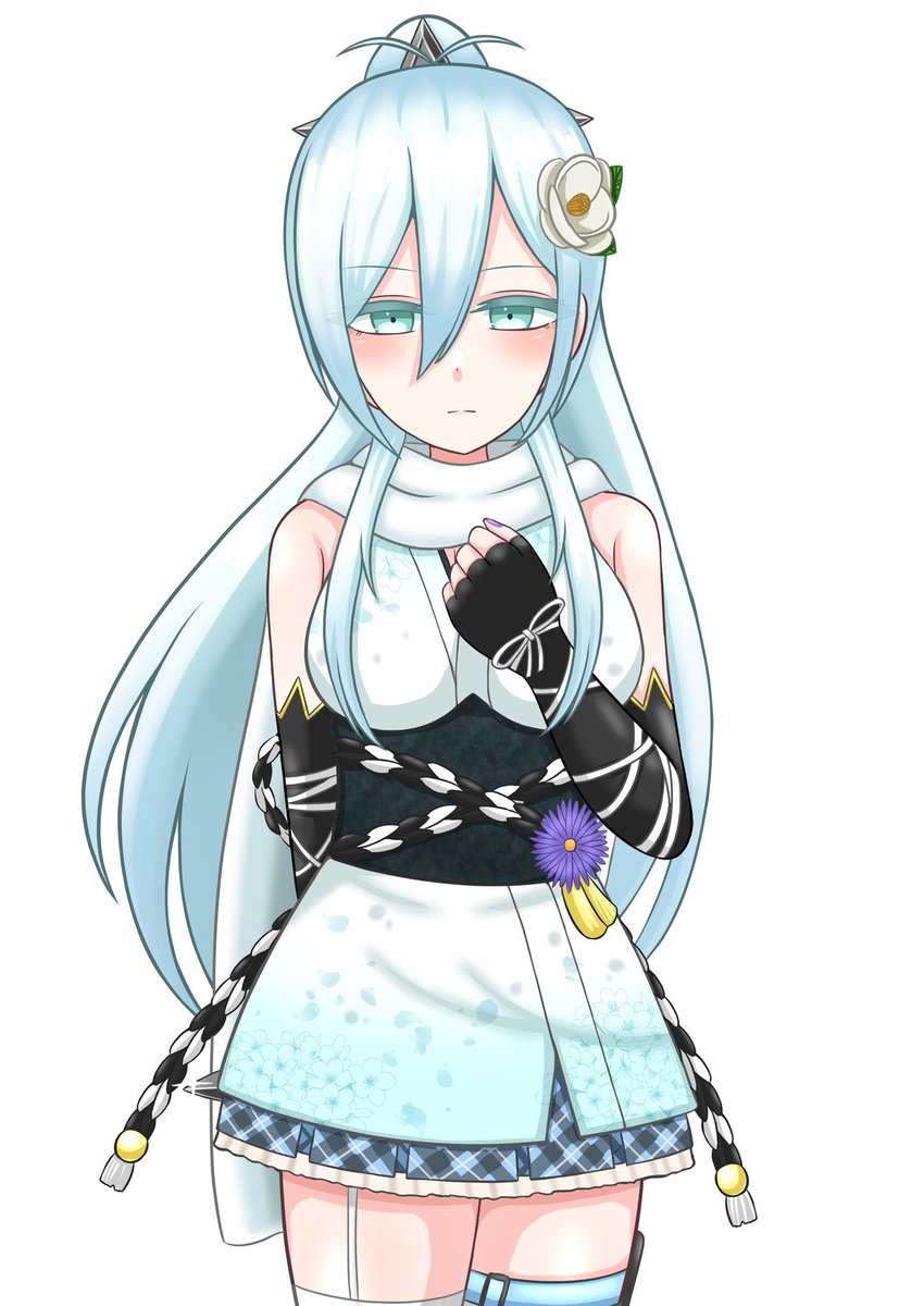 椿ちゃんのノーマル立ち絵です
デザイン可愛いですよね 