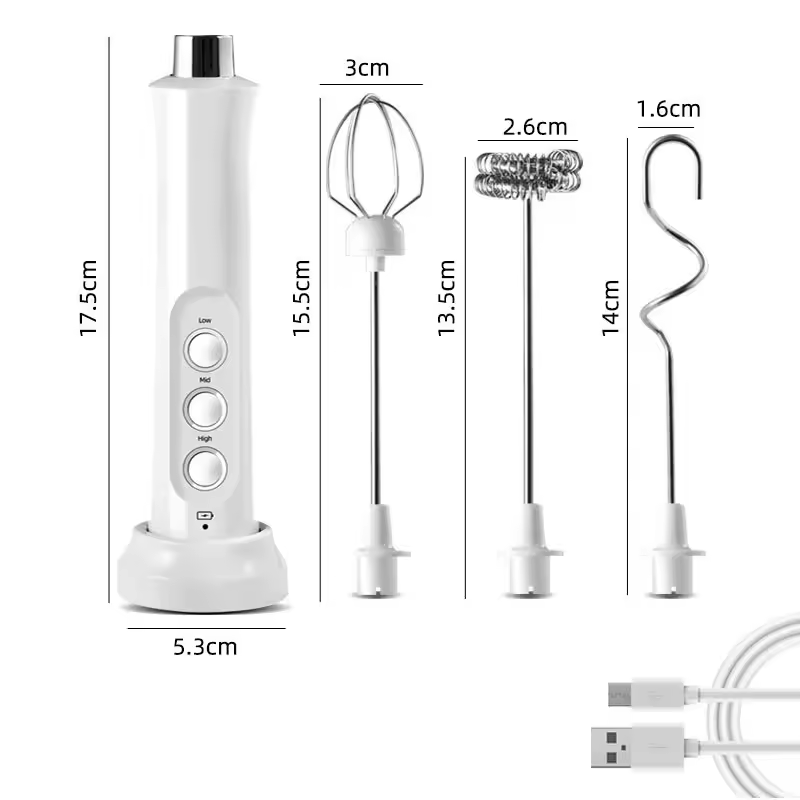 VovoPromo's tweet photo. ☕ Mixer Elétrico 3 em 1
🥚 Bate ovos, espuma leite e mistura pós
⚡ 3 velocidades (até 13.500 RPM)
🔋 Bateria 1200mAh | recarregável via USB
🖤 Disponível em preto ou branco
🔗 https://t.co/3qCH8aC4Oz https://t.co/PEFLkn67da