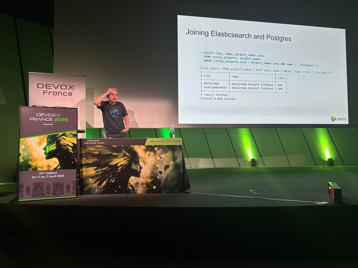 David Pilato 🇺🇦🇪🇺🇫🇷 (@dadoonet) on Twitter photo <a href="/DevoxxFR/">DevoxxFR (🦋 devoxxfr.bsky.social)</a> <a href="/bluxte/">Sylvain Wallez</a> <a href="/elastic/">Elastic</a> <a href="/iamludal/">Ludal</a> <a href="/ArnaudEsteve/">Arnaud Esteve</a> Sans oublier l'excellente présentation de <a href="/bluxte/">Sylvain Wallez</a> sur <a href="/ApacheArrow/">ApacheArrow</a>. Il ira même à faire des Joins entre #Elasticsearch et #PostgreSQL ! <a href="/DevoxxFR/">DevoxxFR (🦋 devoxxfr.bsky.social)</a> <a href="/bluxte/">Sylvain Wallez</a> <a href="/elastic/">Elastic</a> <a href="/iamludal/">Ludal</a> <a href="/ArnaudEsteve/">Arnaud Esteve</a> Sans oublier l'excellente présentation de <a href="/bluxte/">Sylvain Wallez</a> sur <a href="/ApacheArrow/">ApacheArrow</a>. Il ira même à faire des Joins entre #Elasticsearch et #PostgreSQL !
