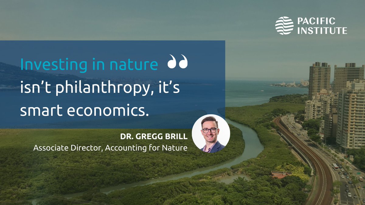 #NatureBasedSolutions are essential investments with the potential to produce multi-benefits for people &amp; planet. Dr. Gregg Brill explains how the Accounting for Nature Program helps businesses &amp; governments identify &amp; quantify NBS benefits: pacinst.org/the-business-c… #EarthDay