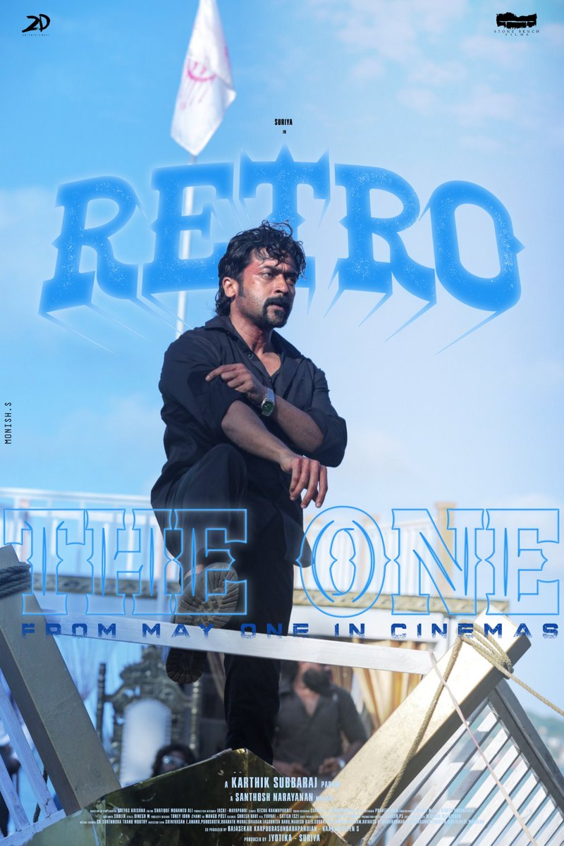MonishRaghava10's tweet photo. #Retro Poster Design!! Hope everyone like it ❤
@2D_ENTPVTLTD @Suriya_offl @karthiksubbaraj @Music_Santhosh @SakthiFilmFctry @Nishanth_Offcl @_hari_nithish_ @Janus__Editz @_DhanuMax @SuriyaFansClub @Trendz_Suriya @asfk_offl @BAF_Offl @AnbaanaFandom
#TheOneFromMayOne 🔥🔥🔥💥💥 https://t.co/465G4jsPhw