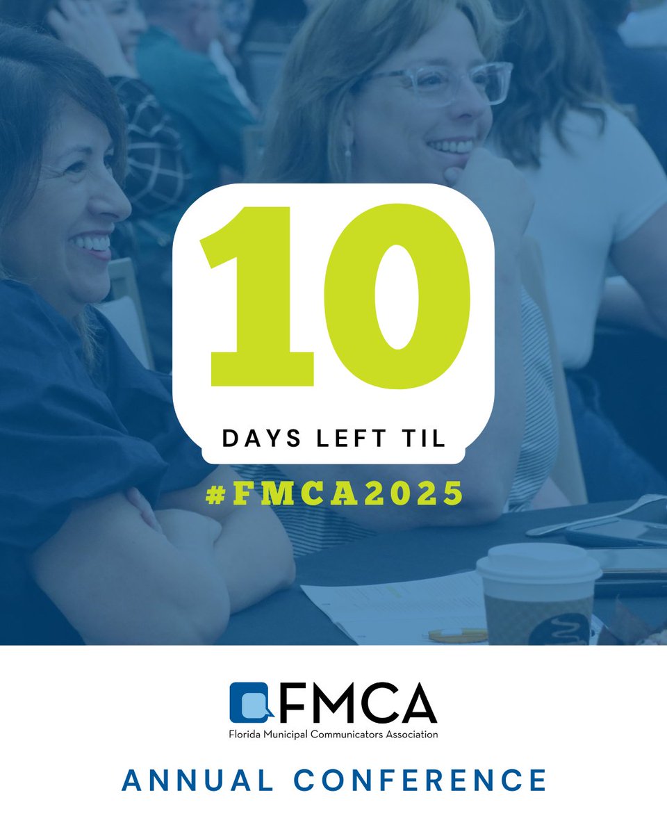 FMCAonline's tweet photo. There's still time to register for the 2025 FMCA Annual Conference, and we definitely want you to join us in Cocoa Beach, May 1-2! This is the perfect conference for local government communicators to learn, share, and grow! Register now at https://t.co/UspCfUnOIM. https://t.co/wVVo0AUHdY