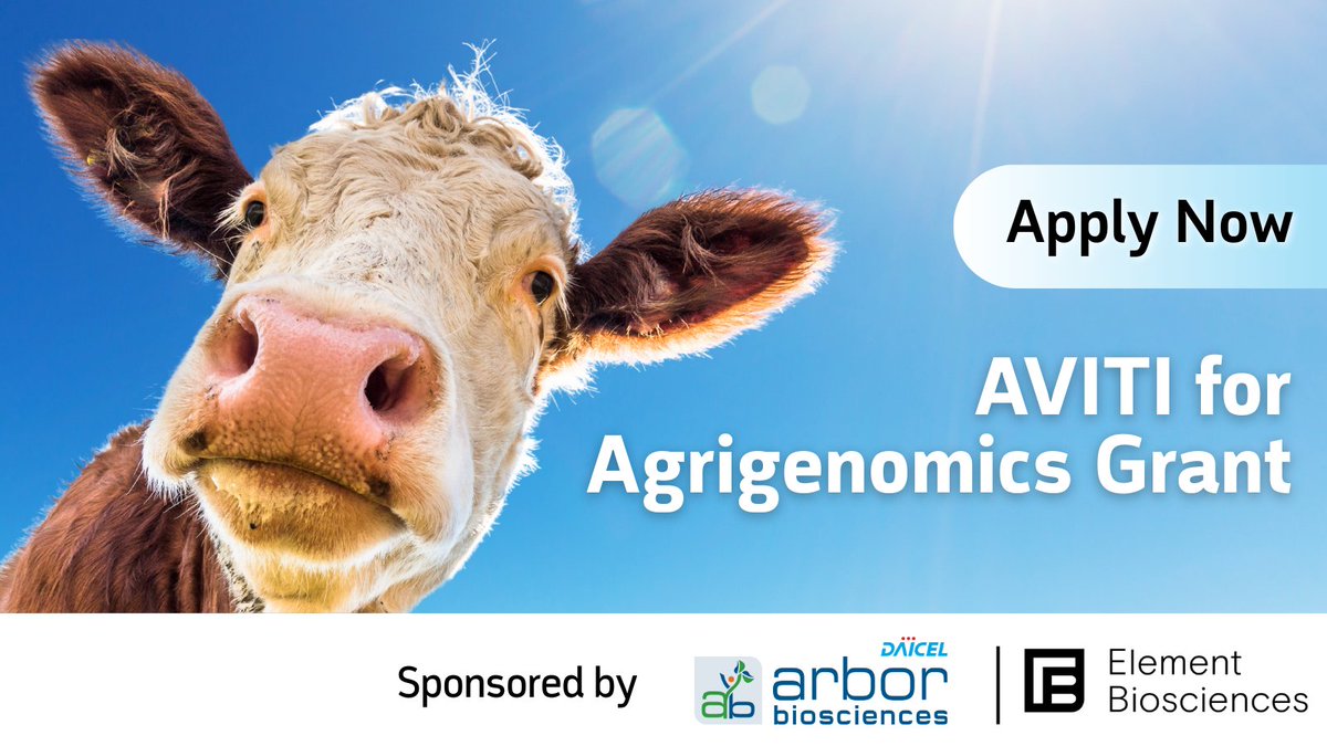 ArborBio's tweet photo. 🌱🐄 Researchers! The 2025 AVITI for Agrigenomics Grant offers advanced sequencing services for breeding and genome engineering projects. Submit your 250-word proposal by May 16!

🔗 Apply now: https://t.co/F0AyQK0pos

#Agrigenomics #AVITI #Research https://t.co/roKXCVJx68
