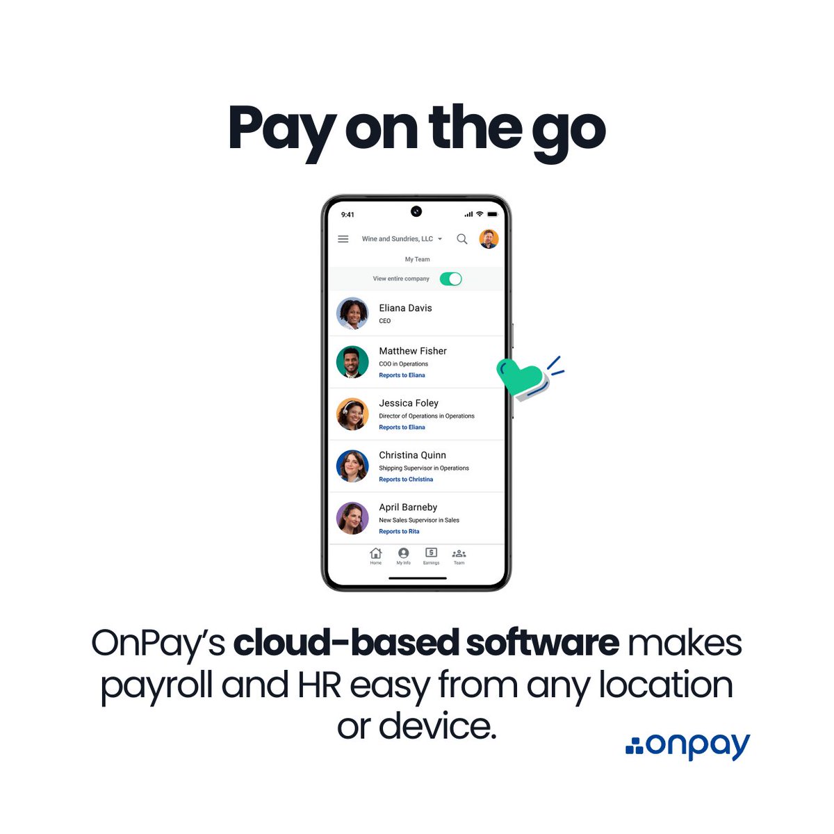 onpay_payroll's tweet image. From offer letters to pay stubs, OnPay keeps it all digital— and all green. 🌱

🌎 See how you can go greener this Earth Day with OnPay’s all-in-one paperless payroll + HR platform. onpay.company/payroll 

#EarthDay #GoPaperless #Payroll