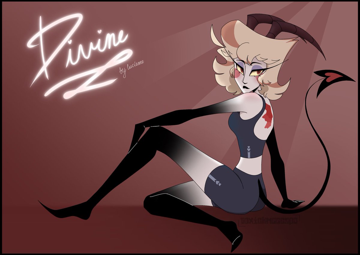 divine , the sports clothing line <3

#hazbin #hazbinhotel #hazbinoc #hazbinhoteloc #hh #oc #lucilith #lucilithfankid