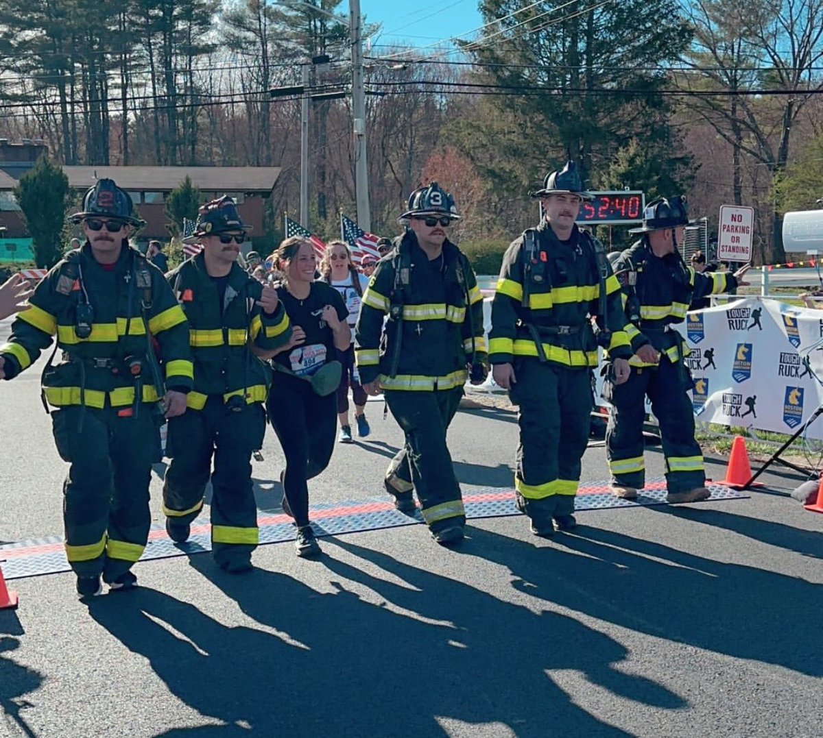 Congratulations to our members Chad Ferron, Ed Zine IV, and Ryan MacIntosh along with other firefighters from neighboring towns- on completing the 2025 Tough Ruck!

They rucked in gear 26.2 miles along the Boston Marathon route to honour fallen first responders and military!
