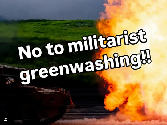 Sustainable violence is social war: against green militarism

Xander Dunlap

WRI, 2024)

The greatest destroyers and toxic contaminators of all life are rebranding themselves to save the planet!

liberteouvriere.com/2025/04/22/sus…