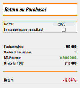 TrackYourStack's tweet photo. How’s your 2025 return looking so far? 😎

On the Reports sheet, you can choose a year and instantly see how you're doing. https://t.co/gtZife7zXI