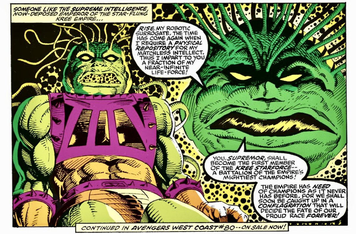 dano_cosmic's tweet image. Captain America #398 (Vol. 1, 1992)
✨
W-#MarkGruenwald,A-#RikLevins,I-#DannyBulanadi,C-#ChristieScheele,L-#JoeRosen
✨
#CaptainAmerica  #RickJones #ImperialGuard #ShiAr #Kree #SupremeIntelligence #Supremor #Starforce #OperationGalacticStorm #Marvel #MarvelComics #MarvelCosmic