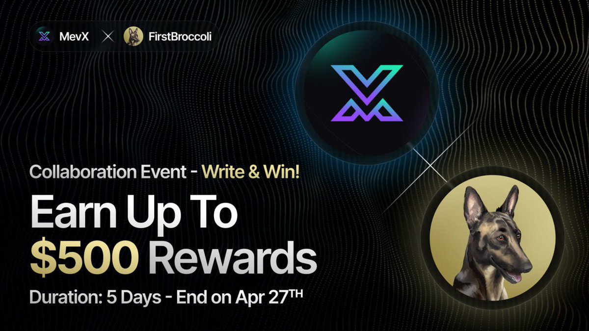 MevX (@mevx_official) on Twitter photo 💰 Write & Win – MevX x <a href="/FirstBroccoli/">Broccoli - CTO</a> Event 🥦
Broccoli F3B has shown us the real strength of community and has been one of the top-performing meme tokens on BNB Chain. MevX is pleased to announce our first official campaign in partnership with <a href="/FirstBroccoli/">Broccoli - CTO</a> 🥦
🧵 How to 💰 Write & Win – MevX x <a href="/FirstBroccoli/">Broccoli - CTO</a> Event 🥦
Broccoli F3B has shown us the real strength of community and has been one of the top-performing meme tokens on BNB Chain. MevX is pleased to announce our first official campaign in partnership with <a href="/FirstBroccoli/">Broccoli - CTO</a> 🥦
🧵 How to