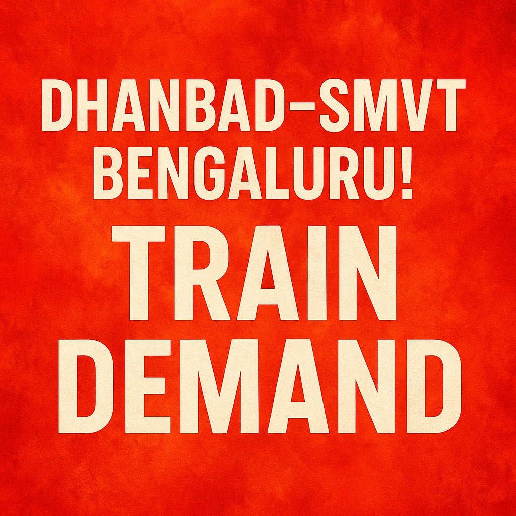 Dhanbad Ki Train (@dhanbadkitrain) on Twitter photo 03379/80 में 19 जून को SL & GEN कोच जुड़ने के बाद CDO DHN के पास 3E के 6, 3A के 3 और 2A के 3 कोच स्पेयर में होंगे। इन कोचों के साथ कुछ 4 GEN एवं 6 SL जोड़कर एक फुल रेक बनाई जा सकती है और DHN–SMVT ट्रेन चलाई जा सकती है।
<a href="/drmdhnecr/">DRM/DHANBAD</a> सर, कृपया प्रयास कररें।
#DHNSMVT #Dhanbad 03379/80 में 19 जून को SL & GEN कोच जुड़ने के बाद CDO DHN के पास 3E के 6, 3A के 3 और 2A के 3 कोच स्पेयर में होंगे। इन कोचों के साथ कुछ 4 GEN एवं 6 SL जोड़कर एक फुल रेक बनाई जा सकती है और DHN–SMVT ट्रेन चलाई जा सकती है।
<a href="/drmdhnecr/">DRM/DHANBAD</a> सर, कृपया प्रयास कररें।
#DHNSMVT #Dhanbad