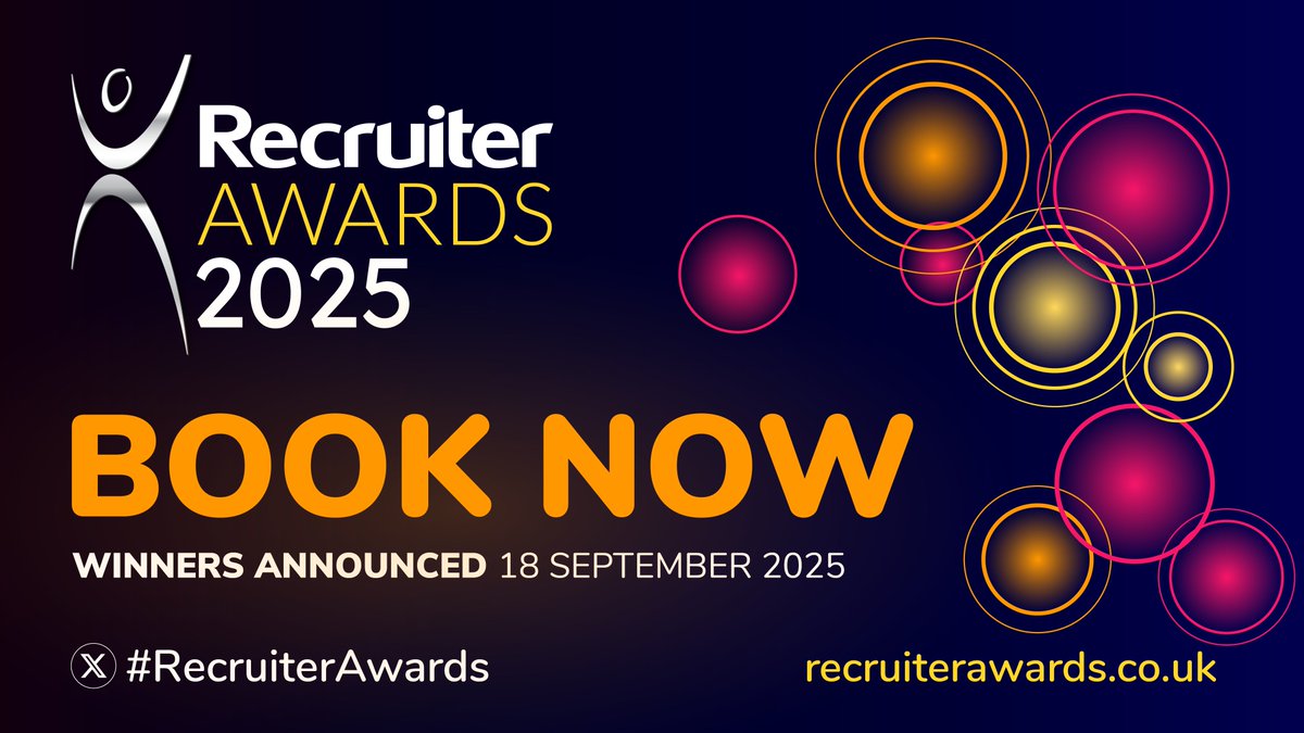 Thank you to everyone who submitted their entry for #RecruiterAwards 2025. We cannot wait to announce the shortlisted entrants here on X and LinkedIn in May! Stay tuned for more details and book your place to attend the Awards ceremony now 🏆: recruiterawards.co.uk