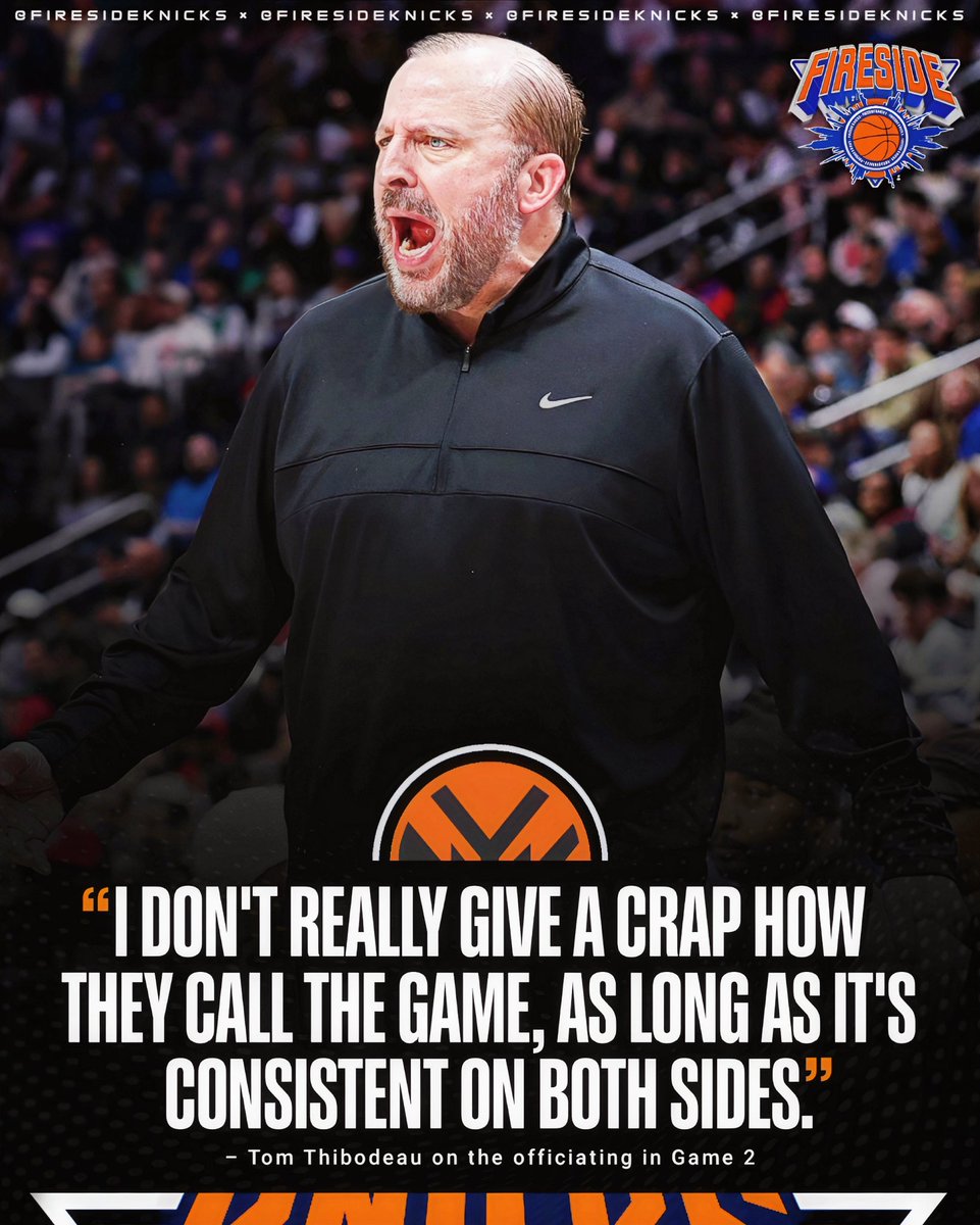 Thibs didn’t mince words when describing the officiating from Game 2 last night 😳