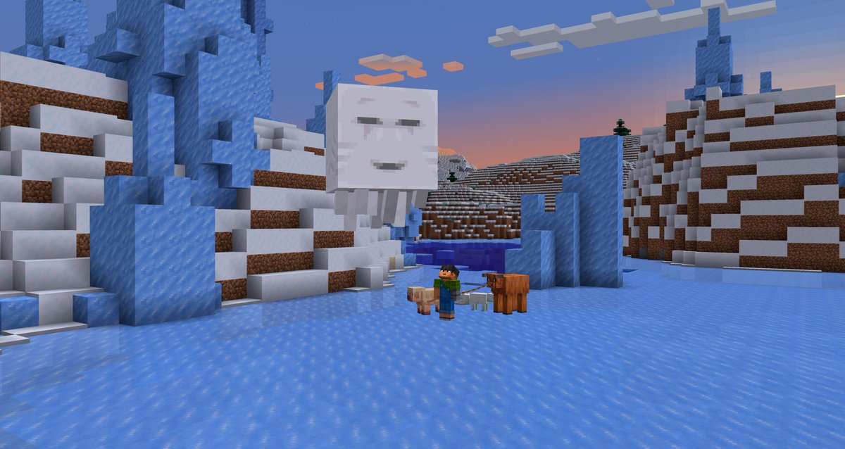 Minecraft's tweet image. Don’t leash your creativity, let it roam free!
Leads are now available in Bedrock beta/preview. Leash multiple mobs together or attach them to entities like boats. Learn more: aka.ms/UnleashYourIma…