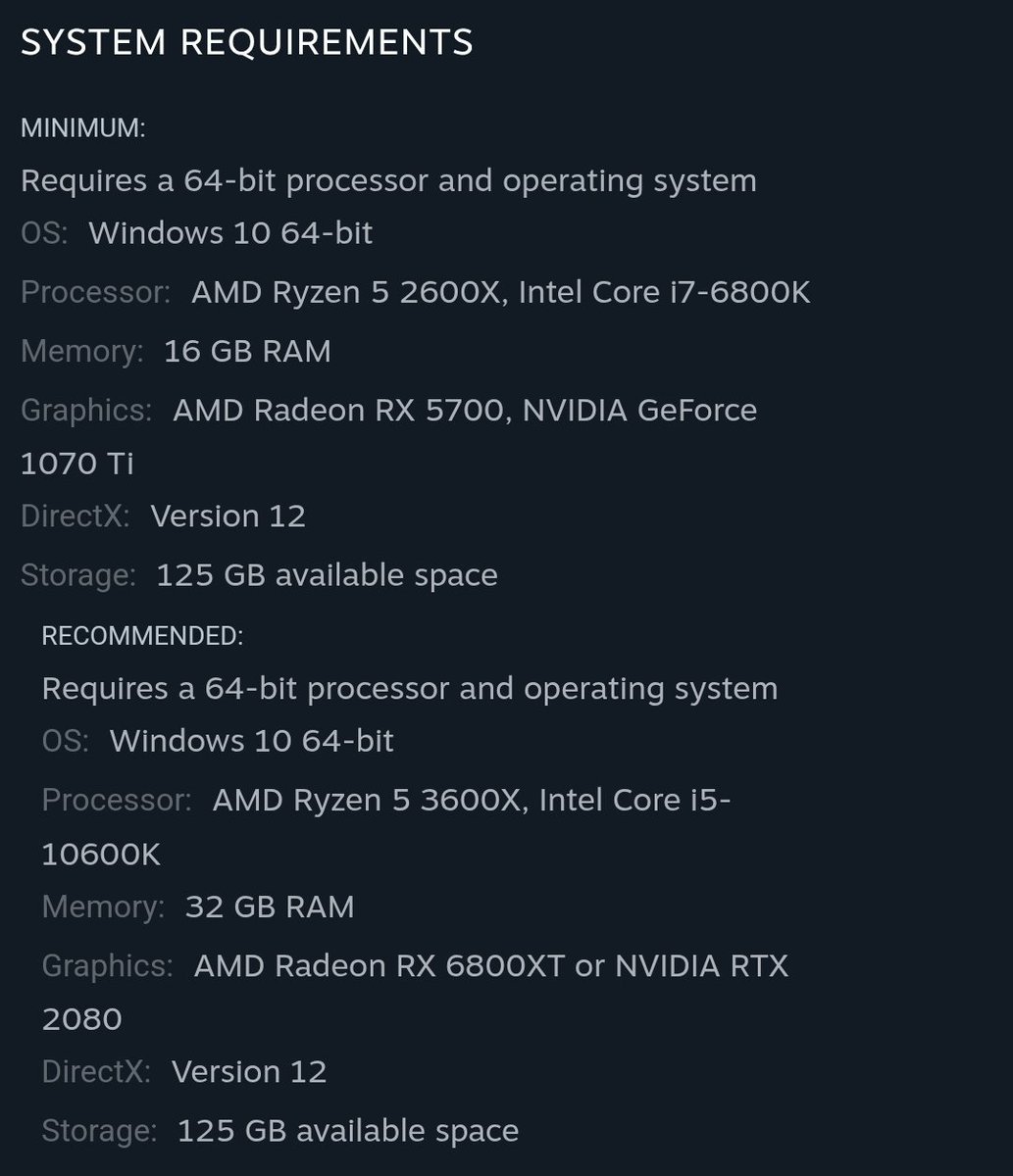 The Elder Scrolls IV: #Oblivion Remastered is now available on Steam!

Pricing, Deluxe Edition information, Minimum &amp; Recommended specs pictured below

store.steampowered.com/app/2623190/Th…
