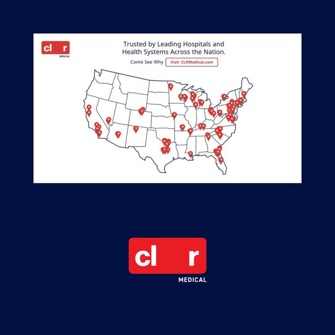 <a href="/CLRMedical/">CLR Medical</a> is trusted by hospitals nationwide. See who’s using CLR: clrmedical.com/news-and-updat…
#CLRCommunity #PhysicianDrivenInnovation #ThoracicIrrigation #TheSolutionisCLR