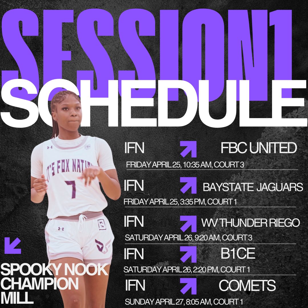 whitneyyelizabethh_ (@whitneyyelizab1) on Twitter photo It’s that time!! Session 1 schedule 🖤Coaches come check us out!! 🦊🖤#IFN17UGUAA
<a href="/CoachTaylor_J/">Taylor Johnston</a> <a href="/IFNGUAA/">IFNGUAA</a> <a href="/Msskayd/">LaShawna Smith</a> <a href="/PGHOklahoma/">Prep Girls Hoops Oklahoma</a> <a href="/coachberry23/">Josh Berry</a> It’s that time!! Session 1 schedule 🖤Coaches come check us out!! 🦊🖤#IFN17UGUAA
<a href="/CoachTaylor_J/">Taylor Johnston</a> <a href="/IFNGUAA/">IFNGUAA</a> <a href="/Msskayd/">LaShawna Smith</a> <a href="/PGHOklahoma/">Prep Girls Hoops Oklahoma</a> <a href="/coachberry23/">Josh Berry</a>