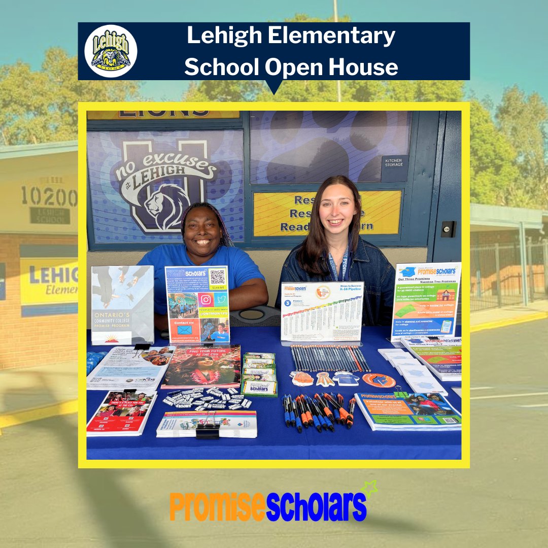 We are grateful to join Lehigh Elementary’s Open House! We loved connecting with parents &amp; students about our post-high school success resources. Big thanks to the amazing staff &amp; faculty for hosting such a great event!