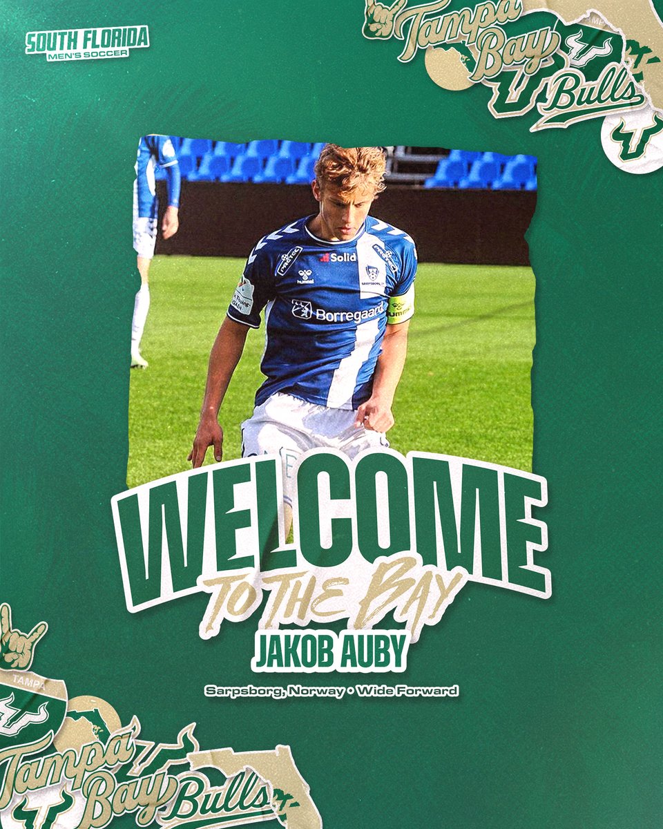 USFMSOC's tweet image. Welcome to The Bay 🏝️Jakob Auby!

#HornsUp🤘