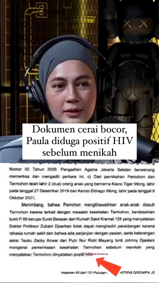 HAHH?? Ini kalo gak bener keterlaluan bgt njirr fitnah nya 

logikanya aja sebelum nikah aja ada cek kesehatan dll yakali Baim mau kalo emang bener positif dari sebelum nikah