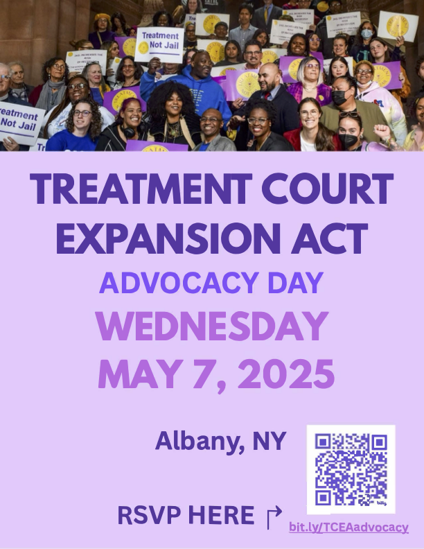 On May 7, we are heading to Albany to demand that our elected leaders pass TCEA, which will provide public health solutions to our mental health &amp; substance use crises, rather than funneling more NYers into our collapsing jails and prisons.🙌

Join us! bit.ly/TCEAadvocacy