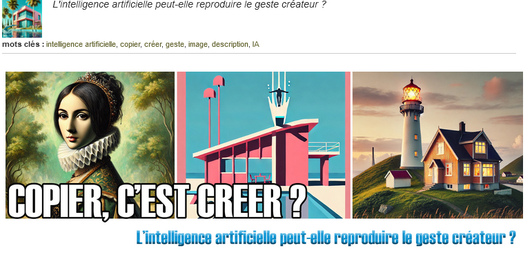 en #artsplastiques, utiliser l'IA pour penser et créer des images en lien avec l’histoire de l'art ? pedagogie.ac-nantes.fr/arts-plastique…