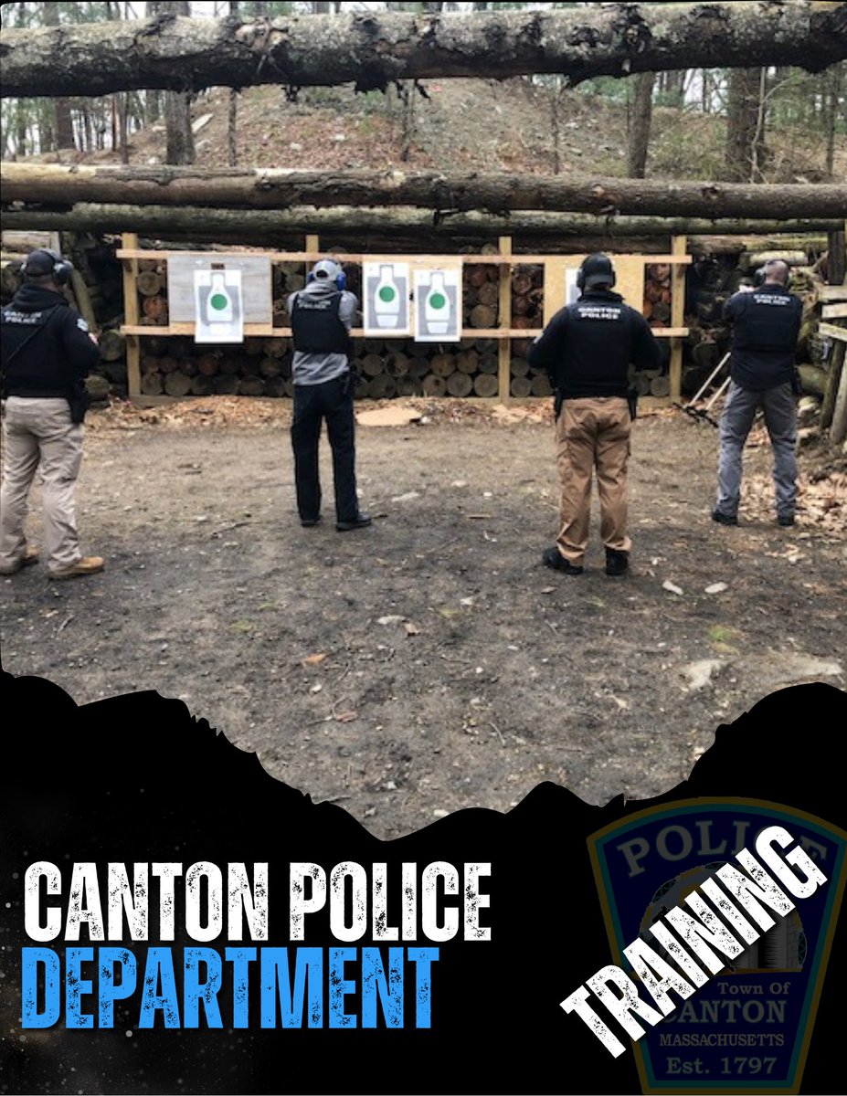 CantonMAPolice's tweet image. Last week, the Canton Police Department conducted firearms training. Officers received both practical and classroom training taught by MPTC Certified Instructors.