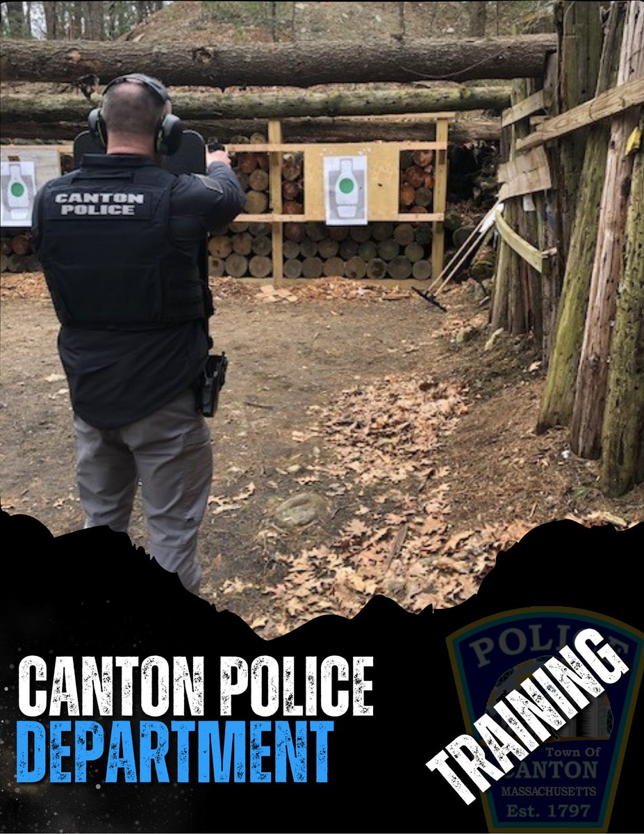 CantonMAPolice's tweet image. Last week, the Canton Police Department conducted firearms training. Officers received both practical and classroom training taught by MPTC Certified Instructors.