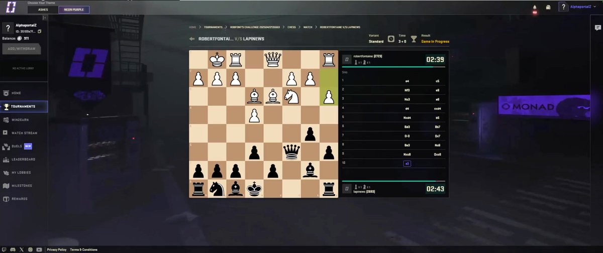 EigenLayer-powered anti-cheat mechanism in action. Two Chess Grandmasters battling it out on <a href="/monad_xyz/">Monad</a> testnet <a href="/showdown_gg/">Showdown.win</a>.

Another great example of the breadth of what and where you can build @eigenlayer.