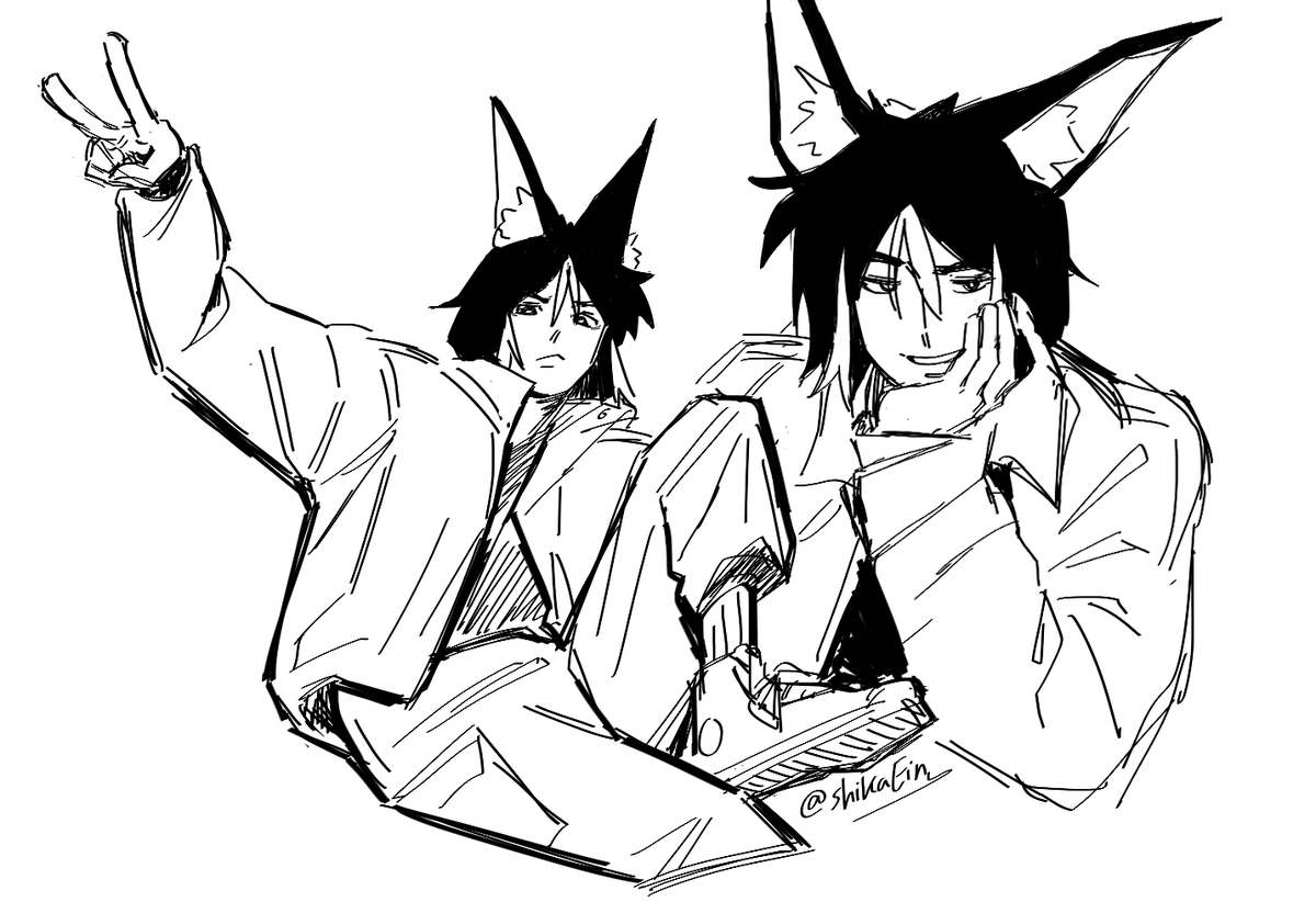 #Tighnari doodles I drew using my friend's CSP