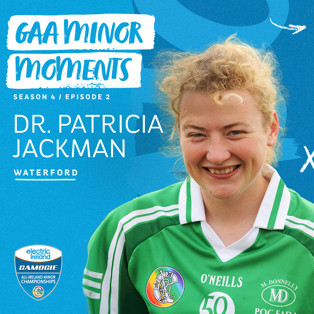 🎧 Tune in to the latest episode of the Electric Ireland GAA Minor Moments podcast featuring Dr. Patricia Jackman!

The Camogie star delves into her time on the field with Waterford, her sports psychology research at the University of Lincoln, and the lessons that can be learned