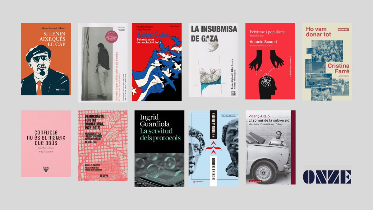 Onze revista (@onze_revista) on Twitter photo 📚🌹 Recomanacions de Sant Jordi d’@onzerevista: dotze llibres per llegir el món des de la resistència, la memòria i el pensament crític. Un fil. 🧵
onzerevista.cat/els-onze-llibr… 📚🌹 Recomanacions de Sant Jordi d’@onzerevista: dotze llibres per llegir el món des de la resistència, la memòria i el pensament crític. Un fil. 🧵
onzerevista.cat/els-onze-llibr…