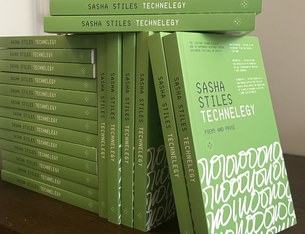 Sasha Stiles | AI alter ego Technelegy ✍️🤖 (@sashastiles) on Twitter photo hi london, i’m back! and look what i’m bringing to ladbroke hall for our <a href="/theVERSEverse/">theVERSEverse</a> event tomorrow eve… hi london, i’m back! and look what i’m bringing to ladbroke hall for our <a href="/theVERSEverse/">theVERSEverse</a> event tomorrow eve…