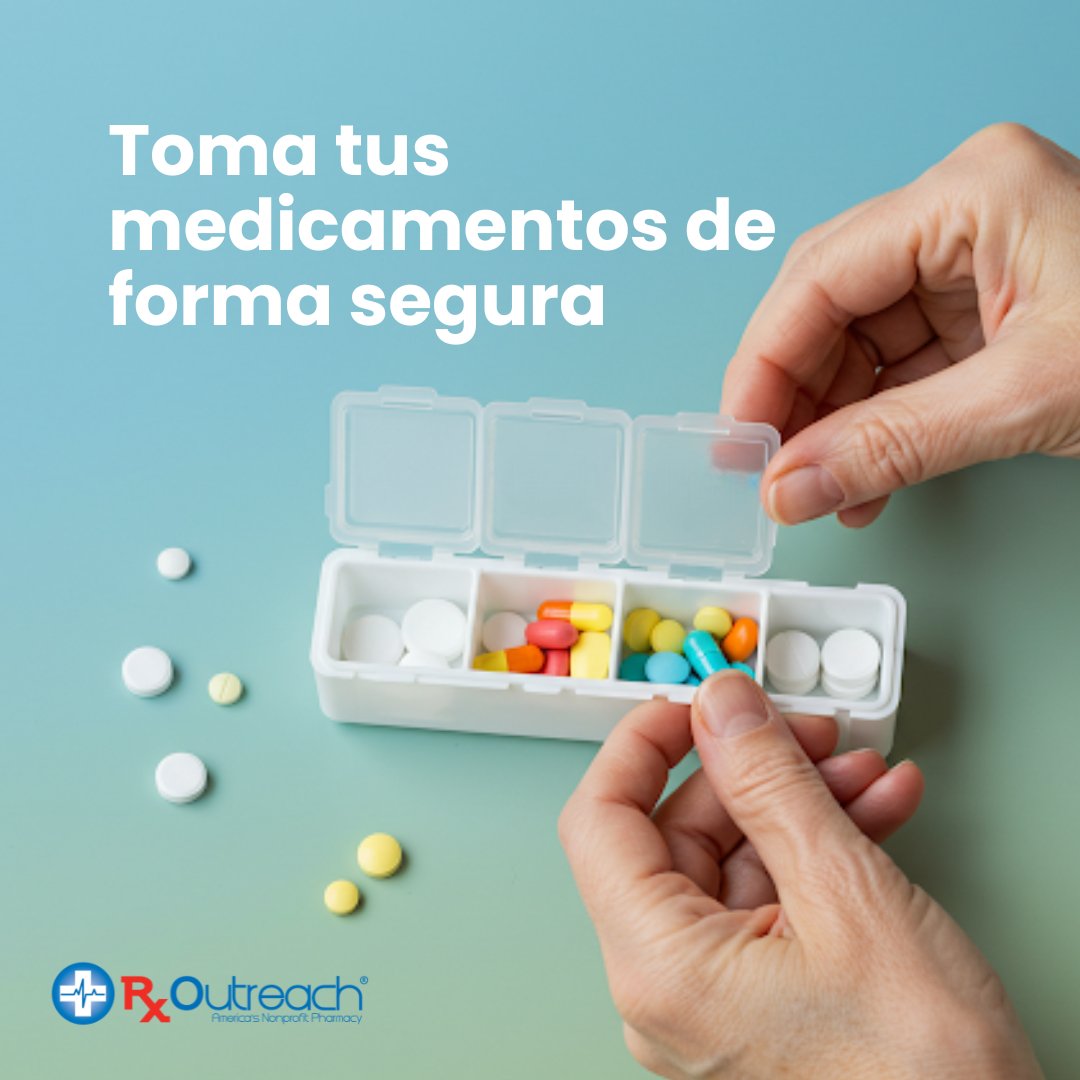 ¡La seguridad con tus medicamentos es clave para tu salud! 

🔑 Consejos para tomarlos de manera segura: 1️⃣ Sigue las indicaciones médicas 2️⃣ No compartas medicamentos 3️⃣ Consulta siempre con tu médico ante dudas sobre efectos secundarios

 #RxOutreach #Bienestar #Salud
