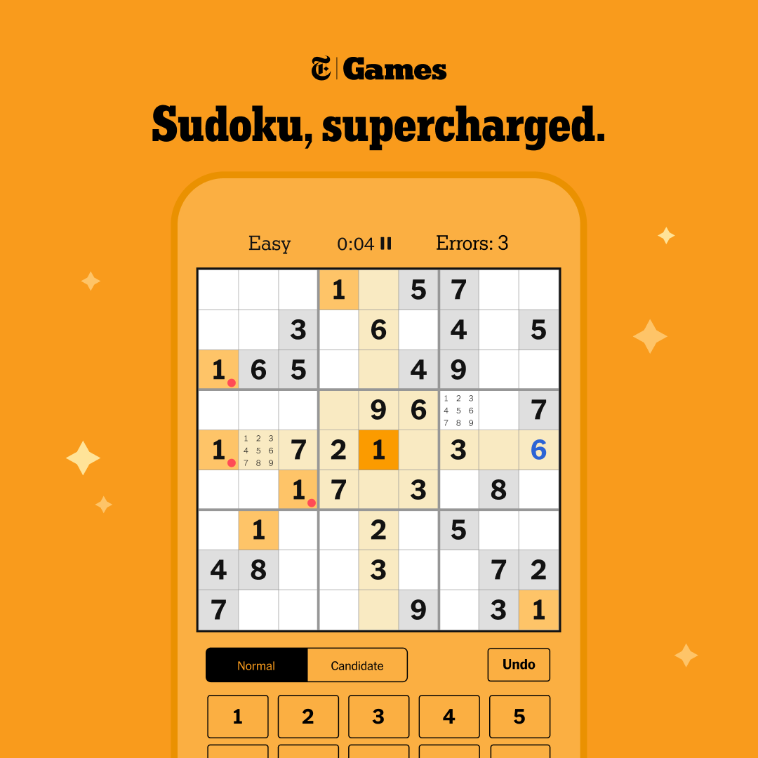 Have you noticed? Sudoku has a refreshed look and new features. Play now in the NYT Games app. nyti.ms/4isvfPk
