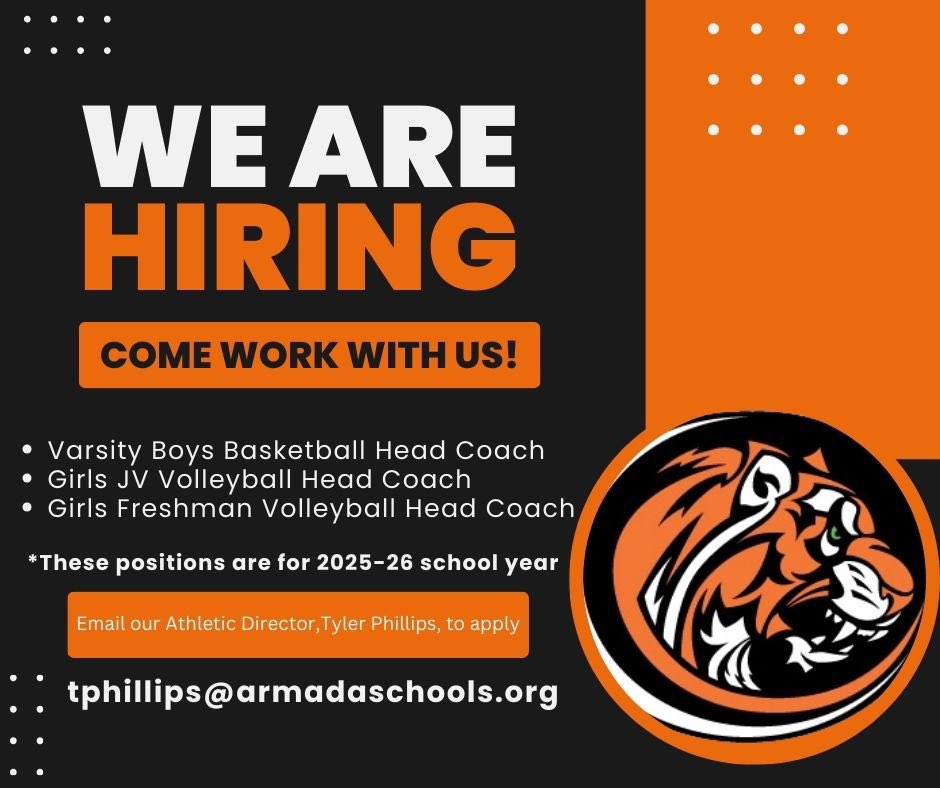 Interested in coaching high school basketball or volleyball? Open positions are below! Go Tigers! 🏀🏐🐅