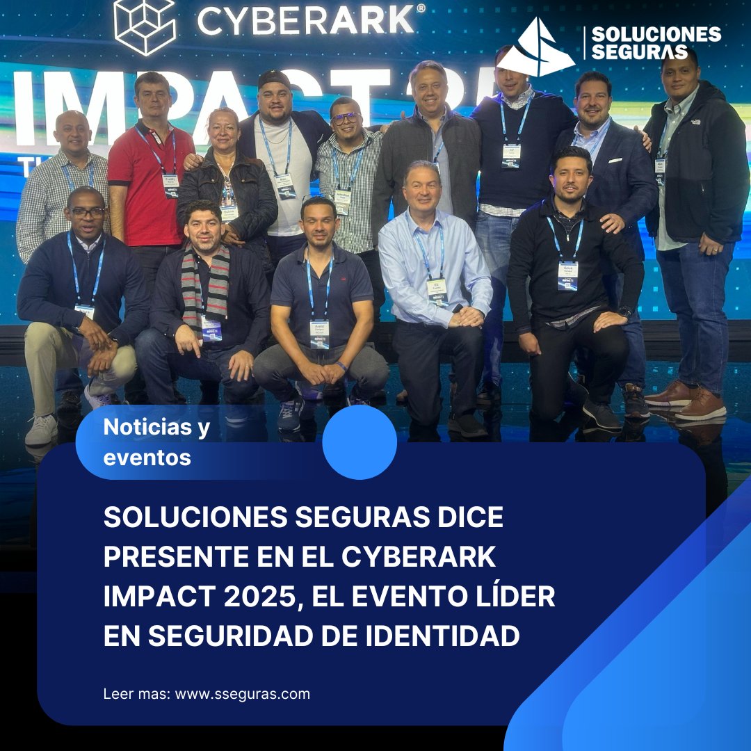 🔐<a href="/s_seguras/">Soluciones Seguras</a>  participó en #CyberArkImpact2025 en Boston, uno de los eventos globales más importantes en seguridad de identidad. Reafirmamos nuestro compromiso con la ciberseguridad en la región junto a nuestro partner <a href="/CyberArk/">CyberArk</a>  
#Ciberseguridad #Impact2025