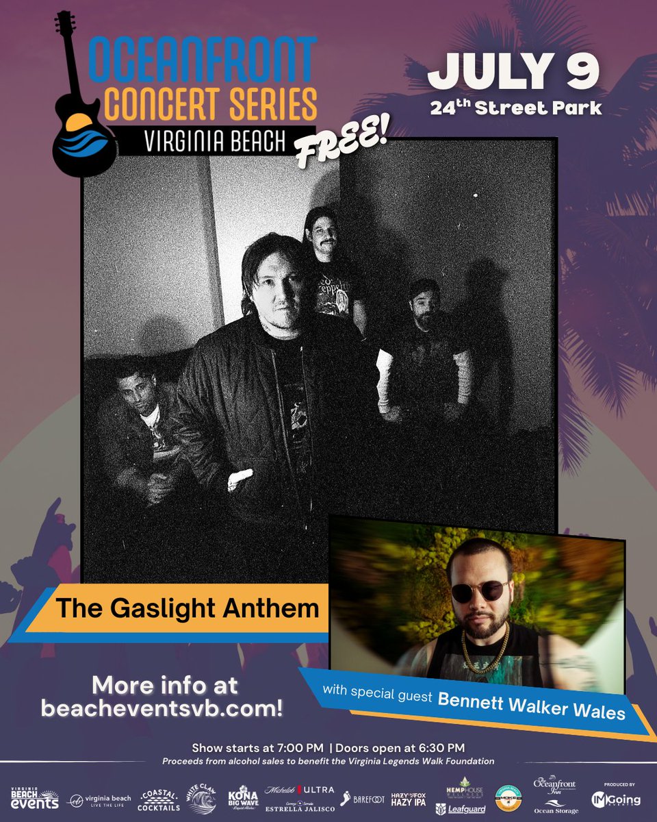 We see you, Virginia Beach 👀 We're playing a FREE (yes, you read that right) show at the Oceanfront Concert Series on July 9th! So...we'll see you there, yeah?! Deets on beacheventsvb.com