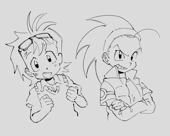 sonic gijinkas i drew for my friend 