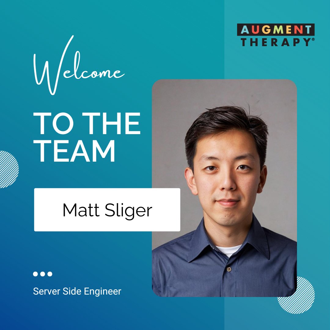 Please join us in welcoming Matt Sliger to the Augment Therapy team! 🚀 As our new Server-Side Engineer, Matt brings 10+ years of backend expertise to help power our mission of making movement fun and accessible. Excited for what’s ahead!