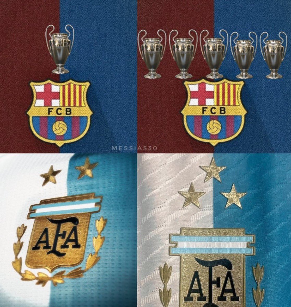 FCB_ACEE's tweet photo. Before Messi vs After Messi. 

It is the GOAT thing. No debate. https://t.co/fOwJQMRSS2