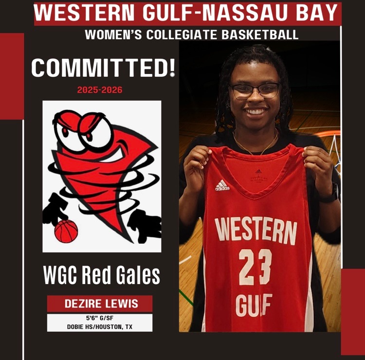 COMMITTED!!!  Congratulations to our senior Dezire Lewis
<a href="/Dezire3997/">Dezire</a>
on commiting to Western Gulf to continue her academic and athletic career!! We are so proud of you! We can’t wait to see you excel at the next level!  🤘 As ALWAYS…Go Be GREAT!