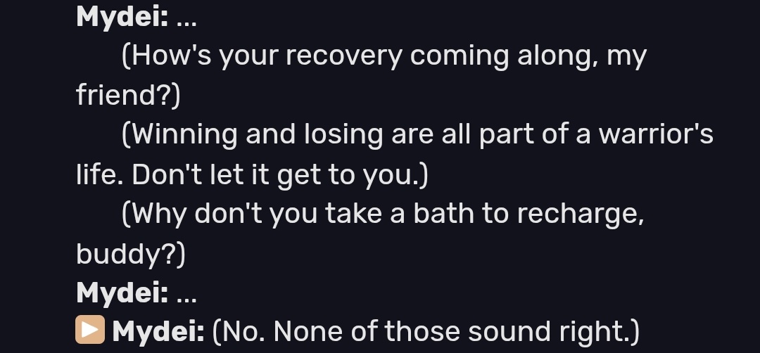 im so endeared by mydei's social awkwardness 😭 he's trying his best